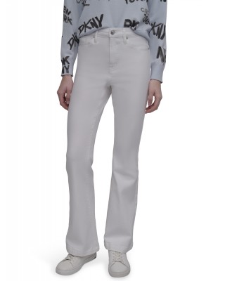 Γυναικείο λευκό τζιν flare παντελόνι - DKNY DJ4M005