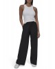 Γυναικείο μαύρο παντελόνι φόρμας wide leg - DKNY DP5P3686