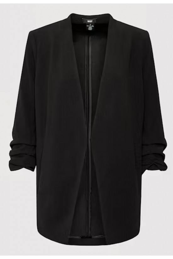 Γυναικείο μαύρο σακάκι με 3/4 μανίκι - DKNY P9RCAAWI