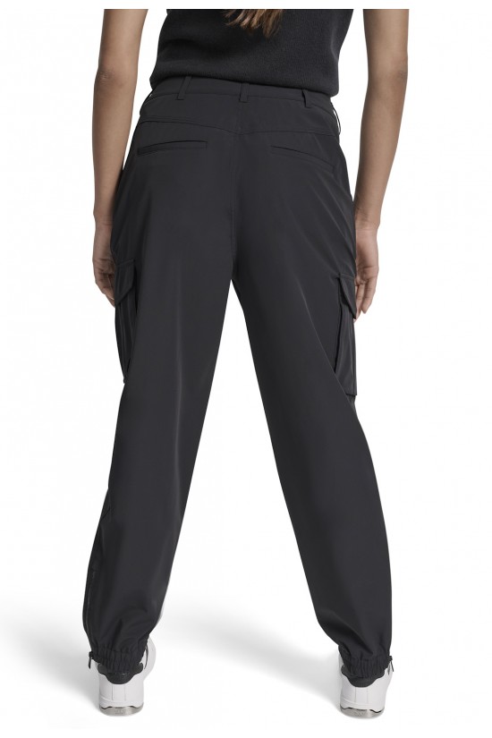 Γυναικείο μαύρο ψηλόμεσο παντελόνι cargo - DKNY DJ5P3087