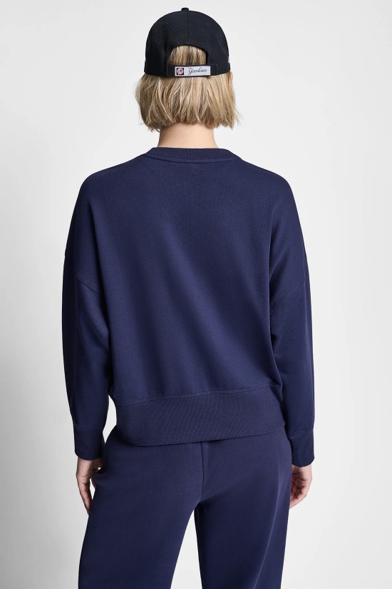 Γυναικείο μπλε oversized φούτερ - DKNY DP6T1561