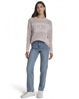 Γυναικεία πλεκτή μπλούζα με λογότυπο - DKNY DJ6R0962