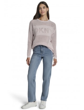 Γυναικεία πλεκτή μπλούζα με λογότυπο - DKNY DJ6R0962