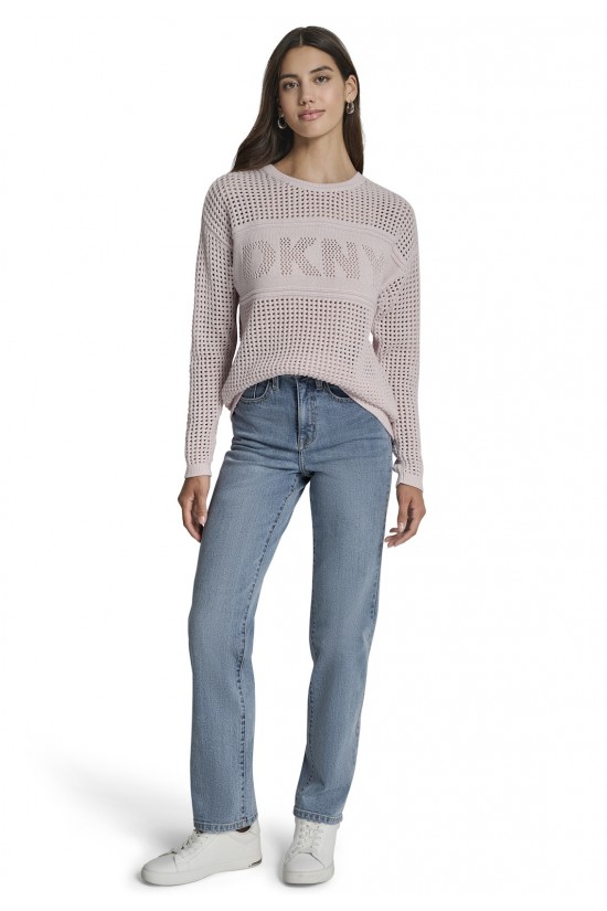 Γυναικεία πλεκτή μπλούζα με λογότυπο - DKNY DJ6R0962