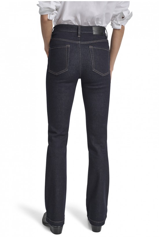 Γυναικείο ψηλόμεσο σκούρο μπλε flare τζιν παντελόνι - DKNY DJ5M4005 NDO