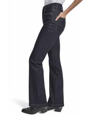 Γυναικείο ψηλόμεσο σκούρο μπλε flare τζιν παντελόνι - DKNY DJ5M4005 NDO