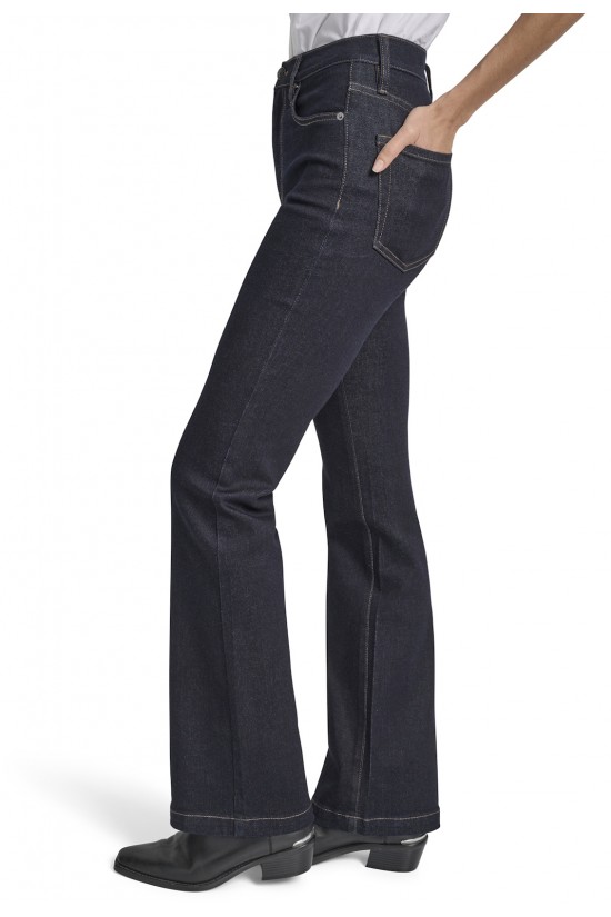 Γυναικείο ψηλόμεσο σκούρο μπλε flare τζιν παντελόνι - DKNY DJ5M4005 NDO