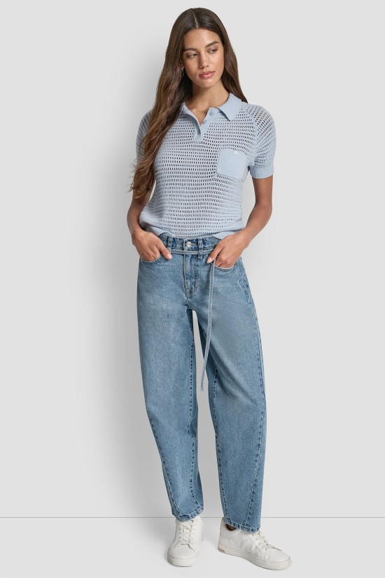 Γυναικείο τζιν παντελόνι barrel - DKNY DJ5B4149