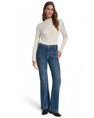 Γυναικείο τζιν παντελόνι relaxed flare - DKNY DJ6G4185