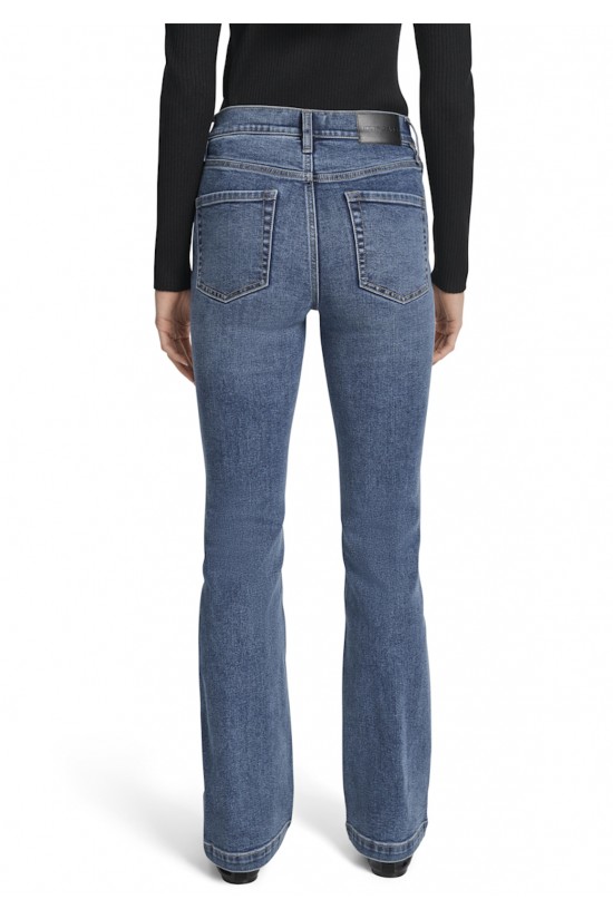 Γυναικείο ψηλόμεσο flare τζιν παντελόνι - DKNY DJ5M4005 F3J