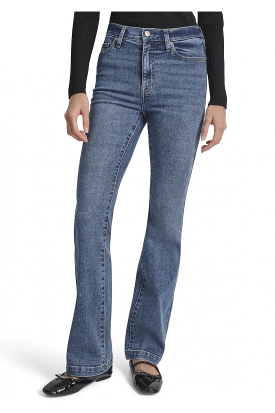 Γυναικείο ψηλόμεσο flare τζιν παντελόνι - DKNY DJ5M4005 F3J