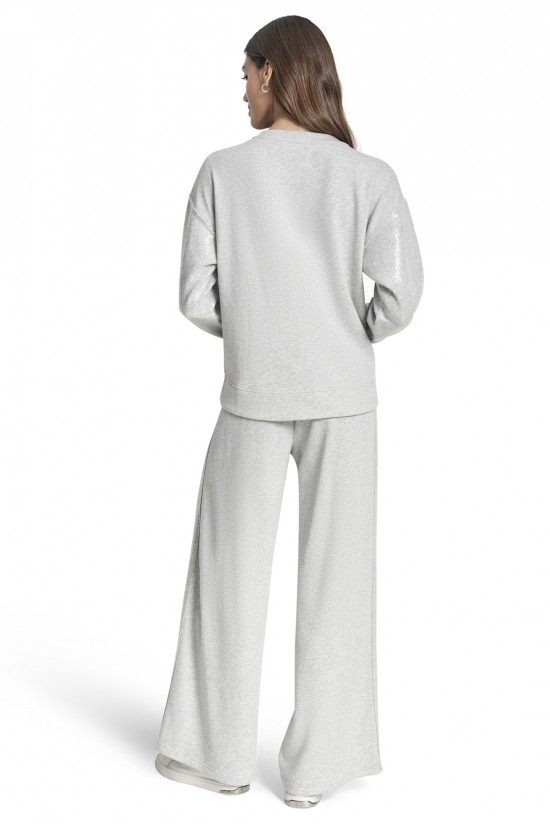 Γυναικείο γκρι φούτερ με παγιέτα - DKNY DJ6T1655