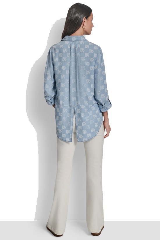 Γυναικείο πουκάμισο με λογότυπο - DKNY DJ4W2017