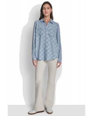 Γυναικείο πουκάμισο με λογότυπο - DKNY DJ4W2017