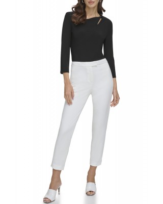 Γυναικείο ivory παντελόνι - DKNY P9RKSDMT
