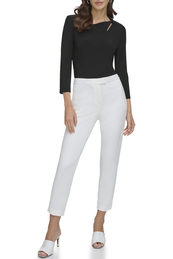 Γυναικείο ivory παντελόνι - DKNY P9RKSDMT