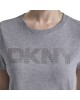 Γυναικεία γκρι κοντομάνικη μπλούζα - DKNY DP6T1557