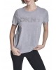 Γυναικεία γκρι κοντομάνικη μπλούζα - DKNY DP6T1557