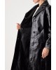 Γυναικείo μαύρο eco leather παλτό - DKNY DLEMPZ34