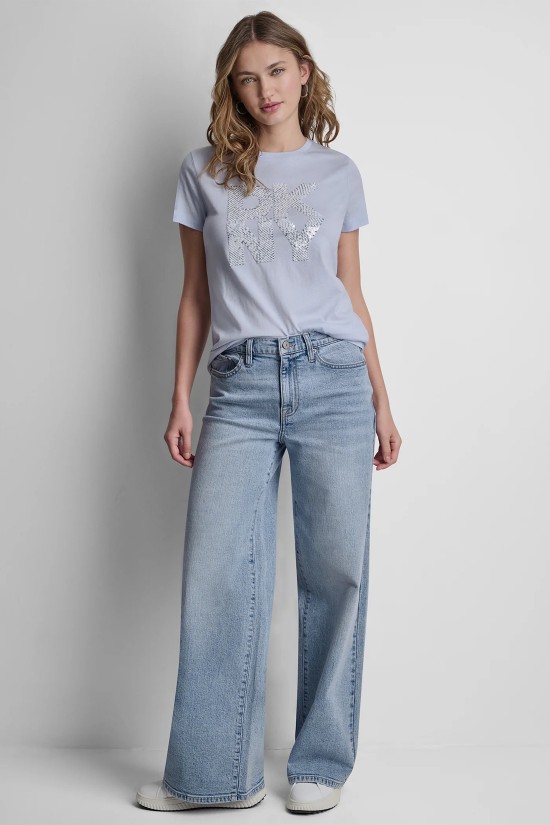 Γυναικεία κοντομάνικη μπλούζα - DKNY DJ6T1798
