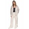 Γυναικεία εκρού ζακέτα με ρίγες - DKNY DP6J9755