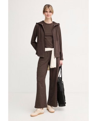 Γυναικεία καφέ ζακέτα με κουκούλα - DKNY DP6J9767