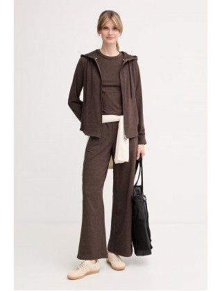 Γυναικεία καφέ ζακέτα με κουκούλα - DKNY DP6J9767