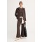Γυναικεία καφέ ζακέτα με κουκούλα - DKNY DP6J9767