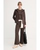 Γυναικεία καφέ ζακέτα με κουκούλα - DKNY DP6J9767 Γυναικεία καφέ ζακέτα με κουκούλα - DKNY DP6J9767