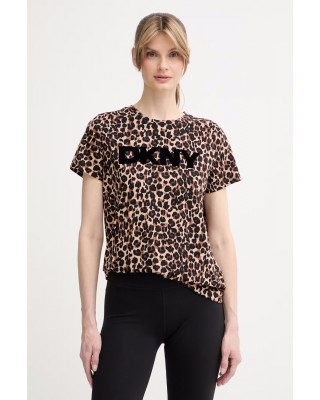 Γυναικεία λεοπάρ κοντομάνικη μπλούζα - DKNY DP6Τ1756