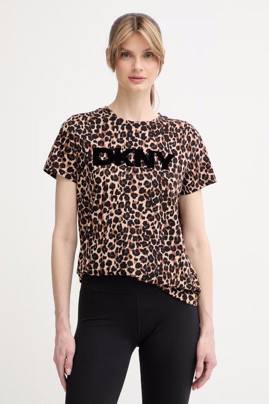 Γυναικεία λεοπάρ κοντομάνικη μπλούζα - DKNY DP6Τ1756 Γυναικεία λεοπάρ κοντομάνικη μπλούζα - DKNY DP6Τ1756