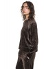 Γυναικείο βελουτέ φούτερ animal print - DKNY DP6T1909 Γυναικείο βελουτέ φούτερ animal print - DKNY DP6T1909