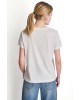 Γυναικεία λευκή κοντομάνικη μπλούζα - DKNY DJ6T1801 Γυναικεία λευκή κοντομάνικη μπλούζα - DKNY DJ6T1801