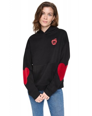 Γυναικείο μαύρο oversized φούτερ - DKNY Big Apple DJ6T1862