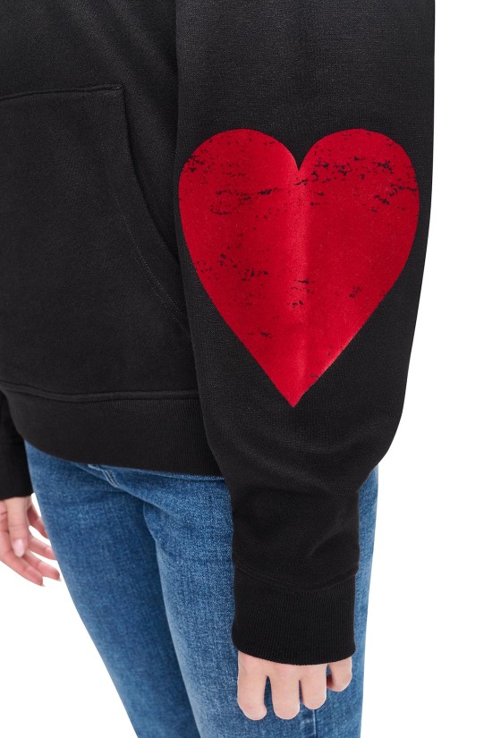 Γυναικείο μαύρο oversized φούτερ - DKNY Big Apple DJ6T1862