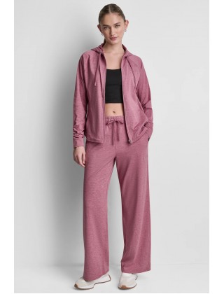 Γυναικεία ροζ ζακέτα με κουκούλα - DKNY DP6J9767