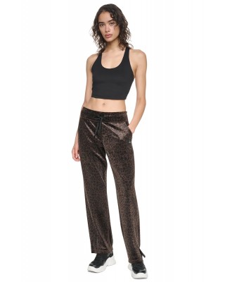 Γυναικείο βελουτέ πανταλόνι φόρμας animal print - DKNY DP6P3985 Γυναικείο βελουτέ πανταλόνι φόρμας animal print - DKNY DP6P3985