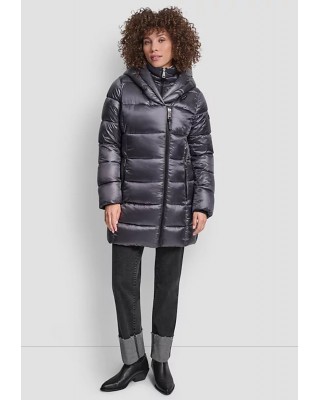 Γυναικείο γκρι puffer μπουφάν - DKNY DLEMPU99 iq6