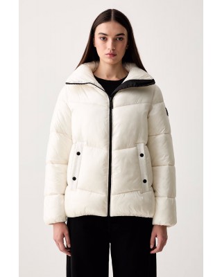 Γυναικείο εκρού καπιτονέ μπουφάν - DKNY DP6J9623