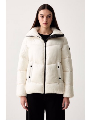 Γυναικείο εκρού καπιτονέ μπουφάν - DKNY DP6J9623