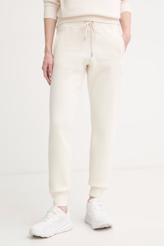 Γυναικείο εκρού παντελόνι φόρμας - DKNY DP6P3896