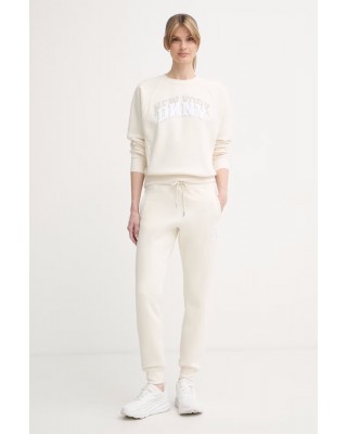 Γυναικείο εκρού παντελόνι φόρμας - DKNY DP6P3896