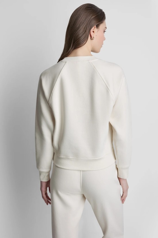 Γυναικείο εκρού φούτερ με λογότυπο - DKNY DP6T1755 Γυναικείο εκρού φούτερ με λογότυπο - DKNY DP6T1755