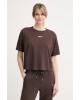 Γυναικείο καφέ cropped top - DKNY DP6T1662 Γυναικείο καφέ cropped top - DKNY DP6T1662