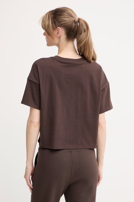Γυναικείο καφέ cropped top - DKNY DP6T1662 Γυναικείο καφέ cropped top - DKNY DP6T1662