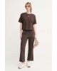 Γυναικείο καφέ cropped top - DKNY DP6T1662 Γυναικείο καφέ cropped top - DKNY DP6T1662