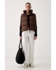 Γυναικείο καφέ αμάνικο μπουφάν - DKNY DP6V3145 Γυναικείο καφέ αμάνικο μπουφάν - DKNY DP6V3145