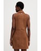 Γυναικείο μίνι καφέ σουέτ φόρεμα - DKNY DJ6D9265 Γυναικείο μίνι καφέ σουέτ φόρεμα - DKNY DJ6D9265