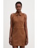 Γυναικείο μίνι καφέ σουέτ φόρεμα - DKNY DJ6D9265 Γυναικείο μίνι καφέ σουέτ φόρεμα - DKNY DJ6D9265