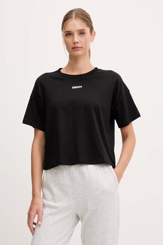 Γυναικείο μαύρο cropped top - DKNY DP6T1662 Γυναικείο μαύρο cropped top - DKNY DP6T1662